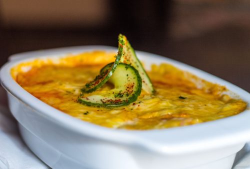 Spaghetti con pollo al forno