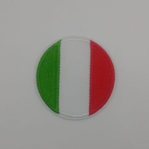 Nažehlovačka - italská vlajka (kulatá)