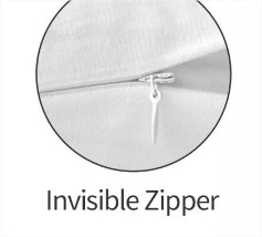 Povlak na dekorační polštář - neviditelný zip