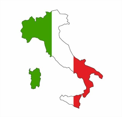 Samolepka na auto - mapa Itálie