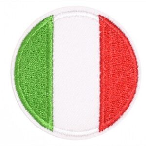 Nažehlovačka - italská vlajka (kulatá)