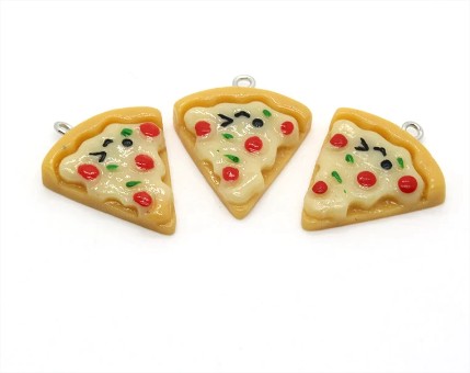 Náušnice - trojúhelníky pizzy Náušnice - trojúhelníky pizzy