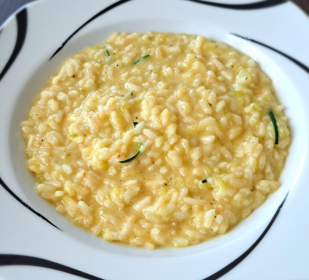 Risotto con stracchino e zucchine