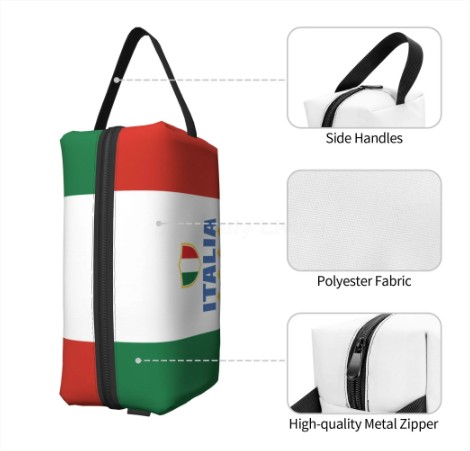 Kosmetická taštička v italských barvách Kosmetická taštička v italských barvách