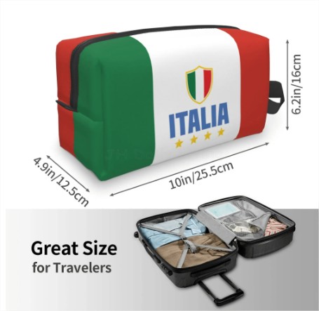 Kosmetická taštička v italských barvách Kosmetická taštička v italských barvách