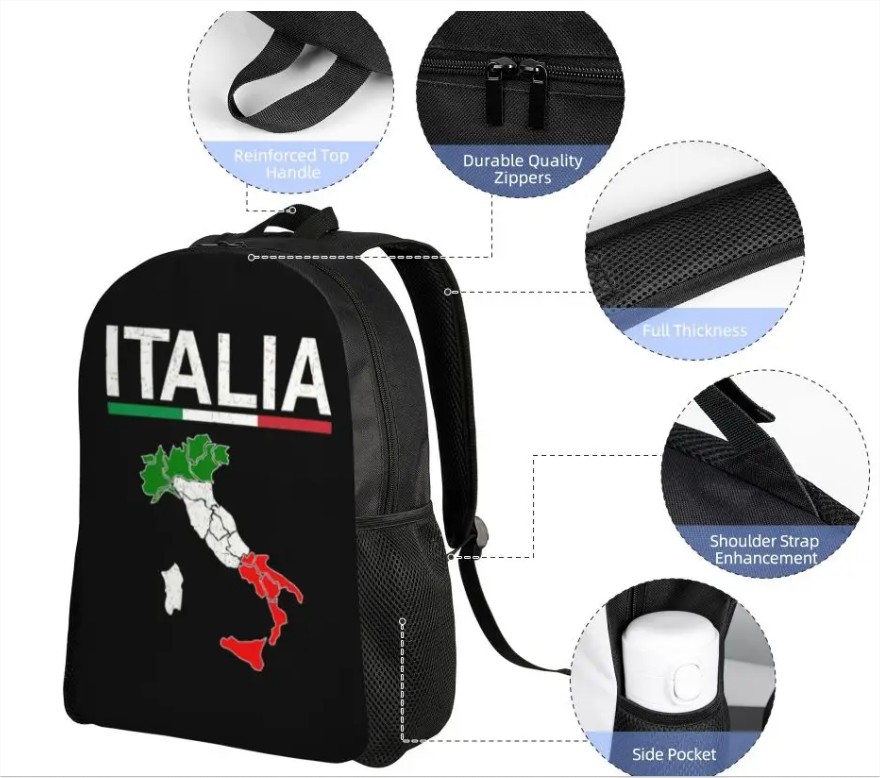 Batoh Italia s mapou Batoh Italia s mapou