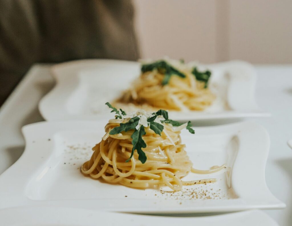 Spaghetti cacio e pepe
