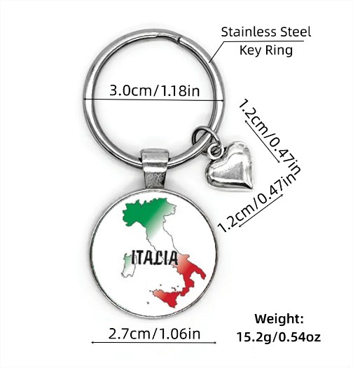 Klíčenka s mapou Itálie Klíčenka s mapou Itálie