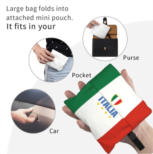 Skládací taška v italských barvách Skládací taška v italských barvách