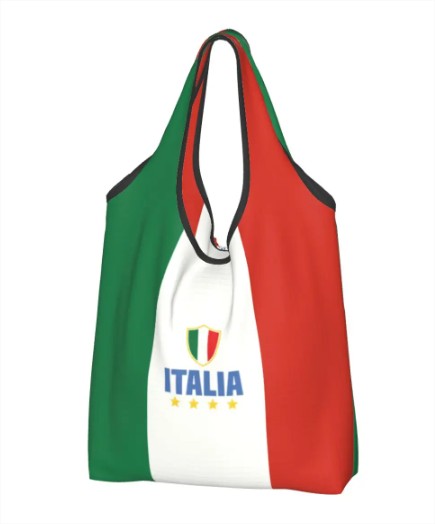 Skládací taška v italských barvách Skládací taška v italských barvách