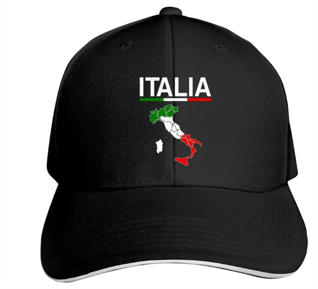 Kšiltovka s mapou Itálie Kšiltovka s mapou Itálie