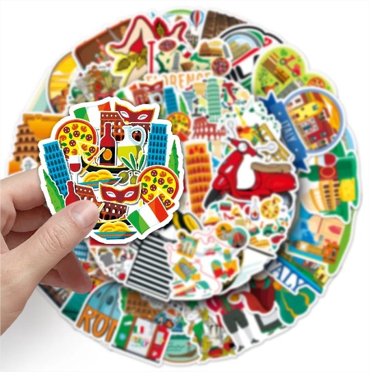 Samolepky s italskými motivy Samolepky s italskými motivy