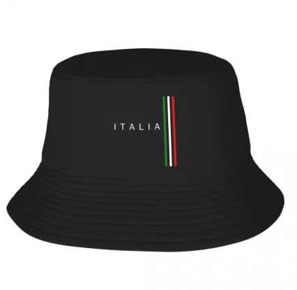 Klobouček Italia - černý Klobouček Italia - černý