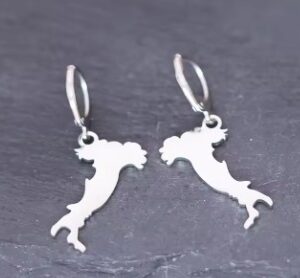 Náušnice - mapa Itálie