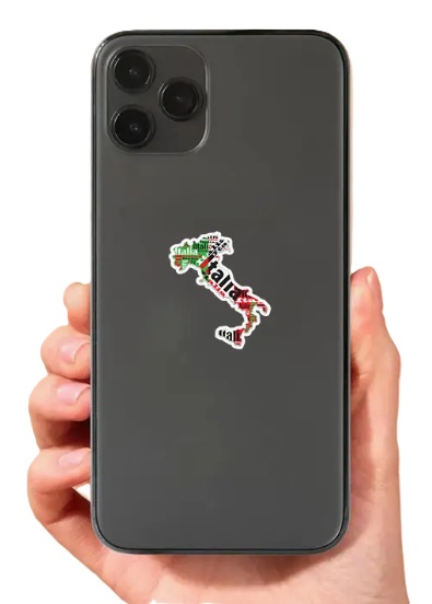 Samolepka Italia - mapa Samolepka Italia - mapa