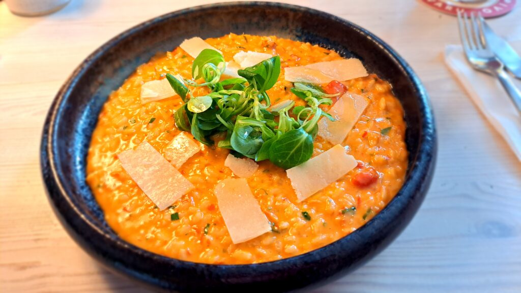 Risotto s pečenými paprikami