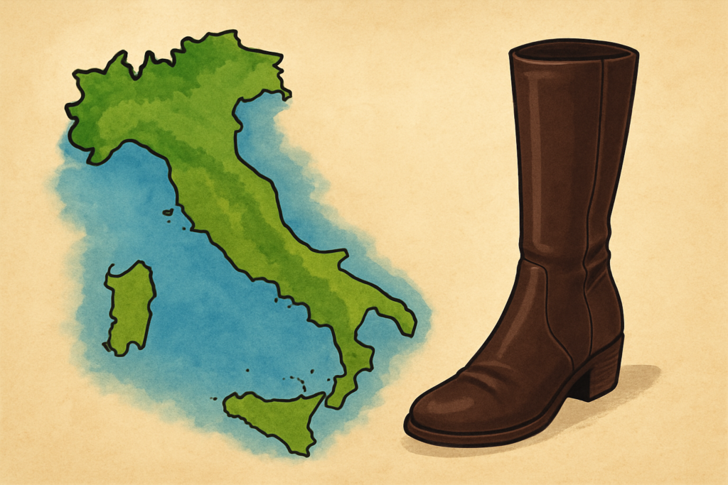 Proč má Itálie tvar boty?